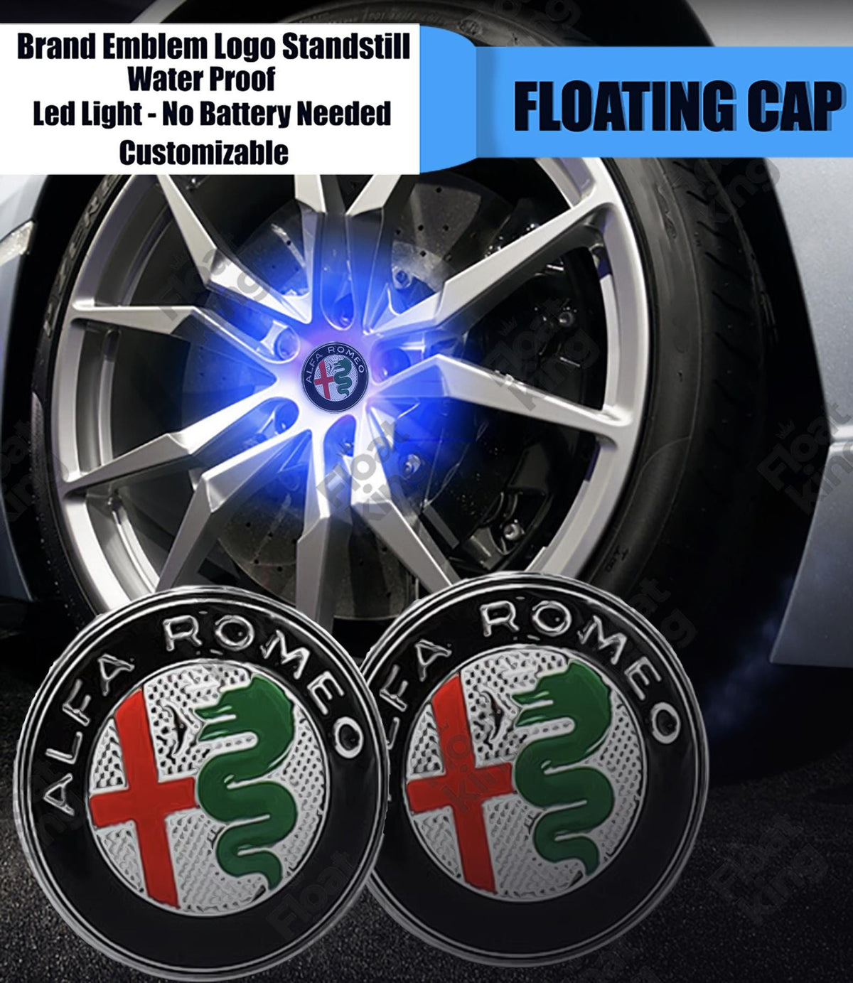 Alfa Romeo Floating Center Caps