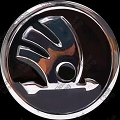 Skoda floating center caps