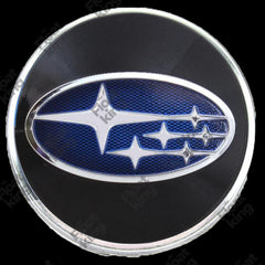 Subaru floating center caps