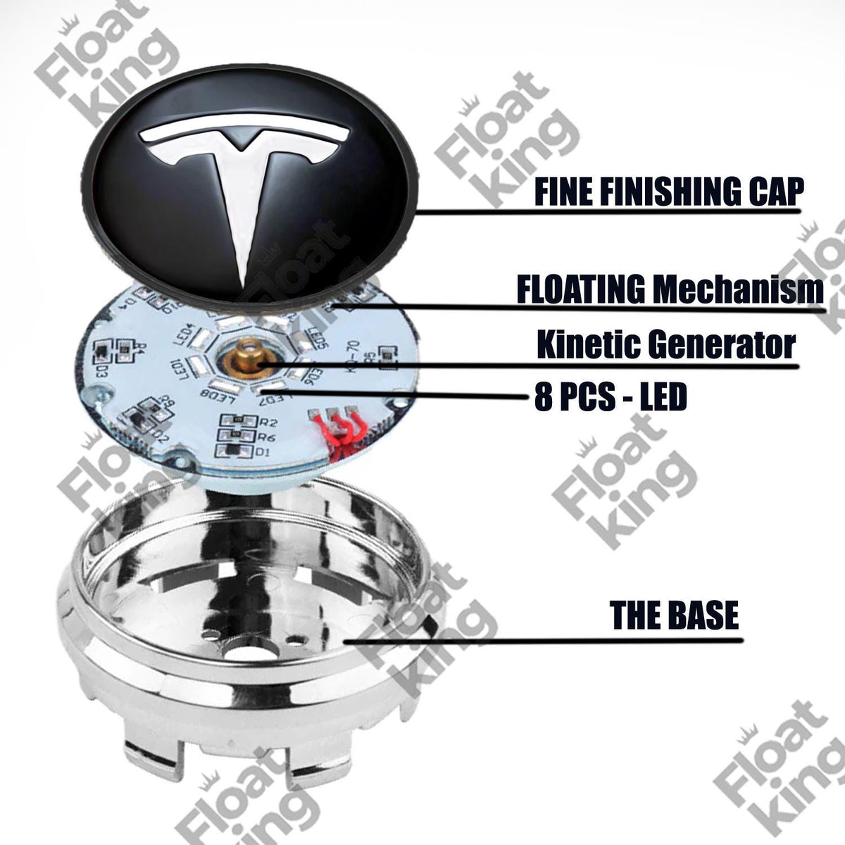 Tesla 2 Floating Center Caps Instructions