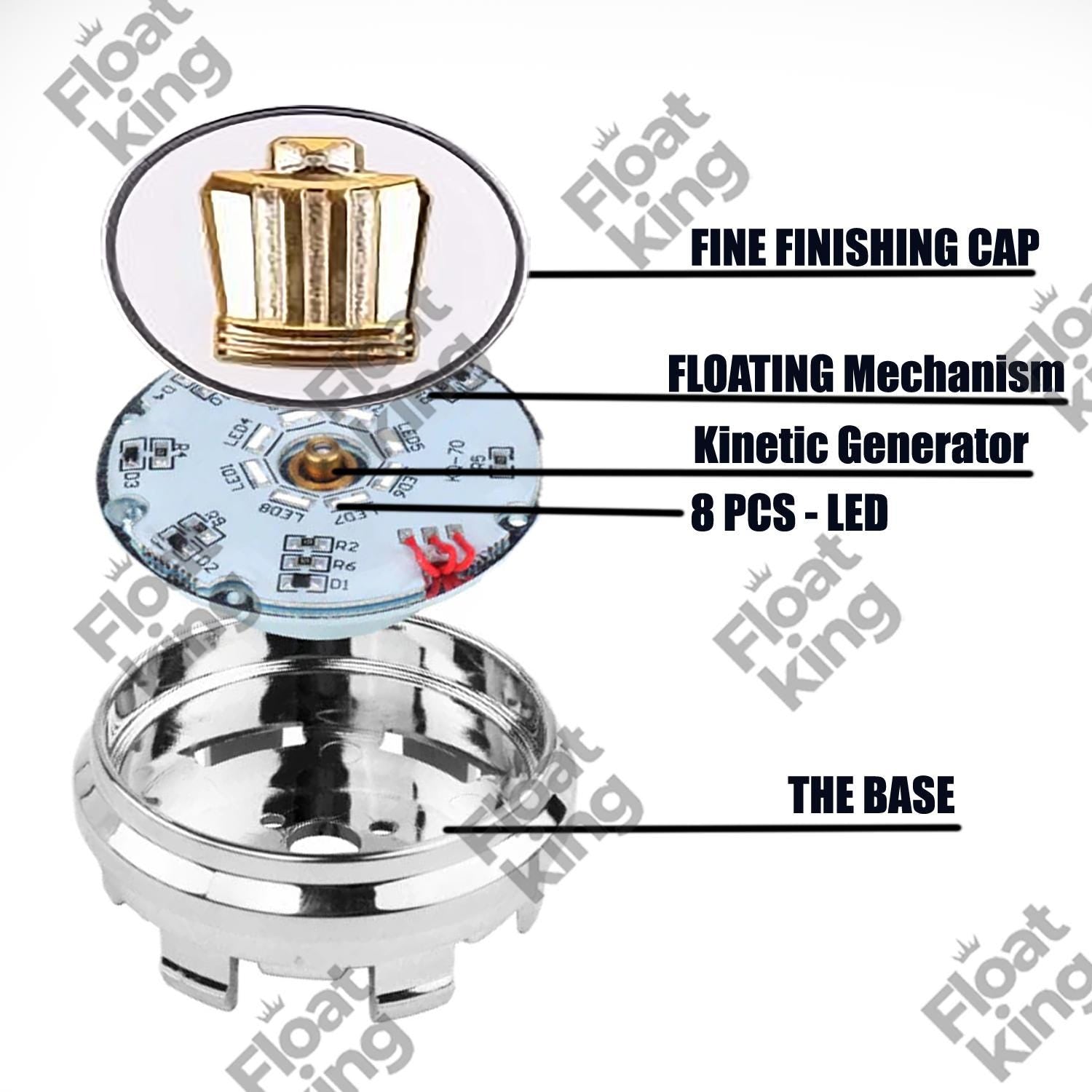 Toyota Crown Floating Center Caps Instruction