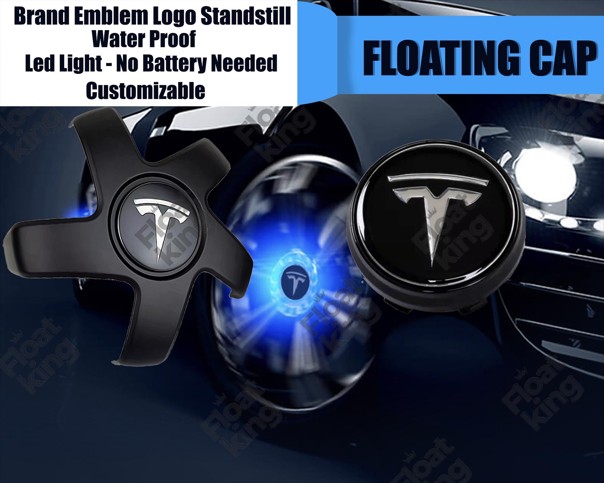 Tesla Model 3 Floating Center Caps