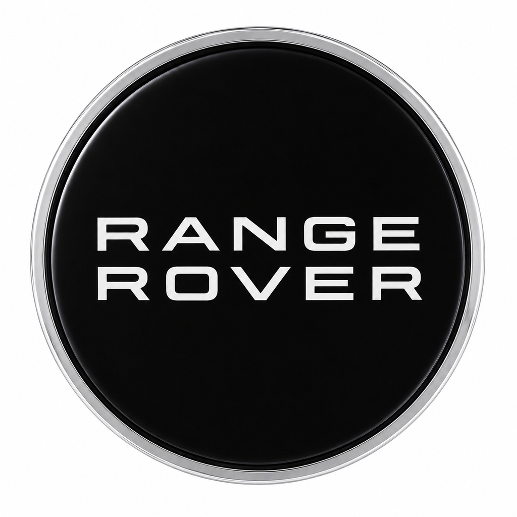 Land Rover Range Rover Floating Center Caps – 62mm - Range Rover Black/White