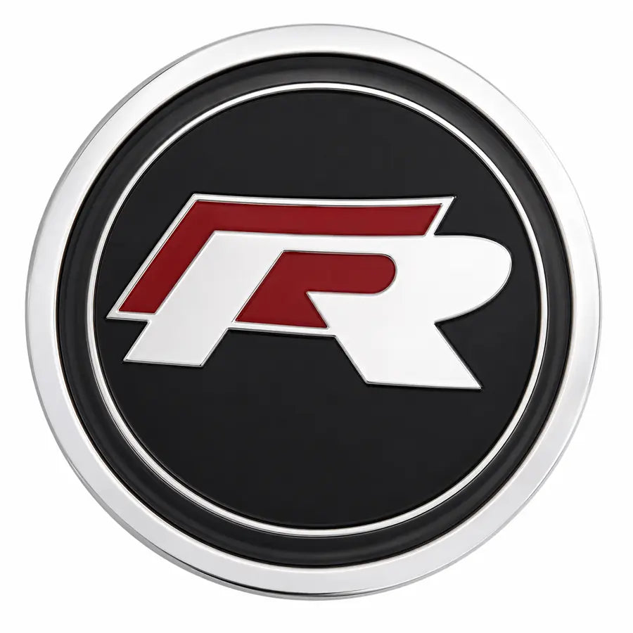 Volkswagen Type R 65mm floating center cap in red and silver